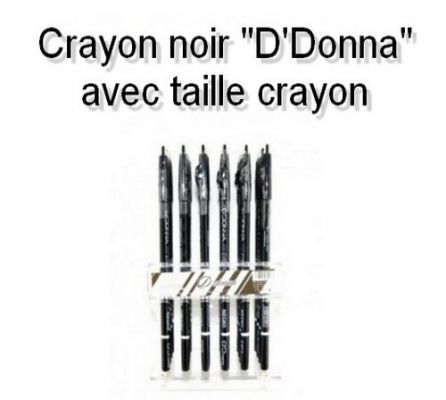 Crayon noir avec taille crayon